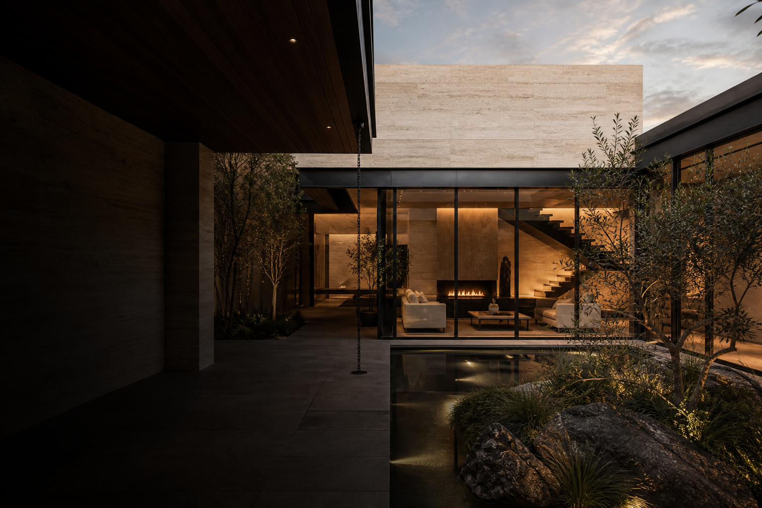 Luxury residential waterfront home Design and Architecture by Gazic Group