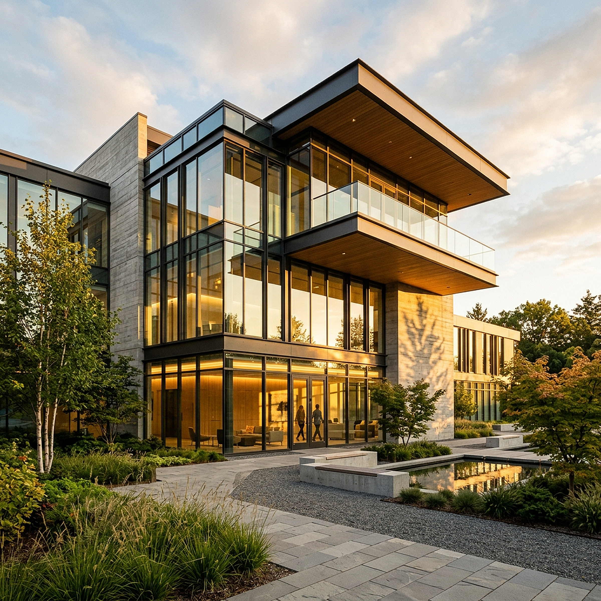 Gazic Group modern waterfront estate architecture exterior in Jacksonville, Florida